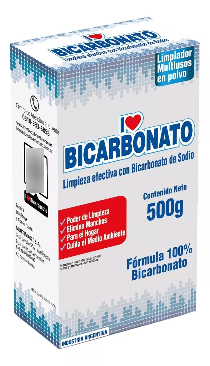 Limpiador Multiuso I Love Bicarbonato. Multimax x 500 g.